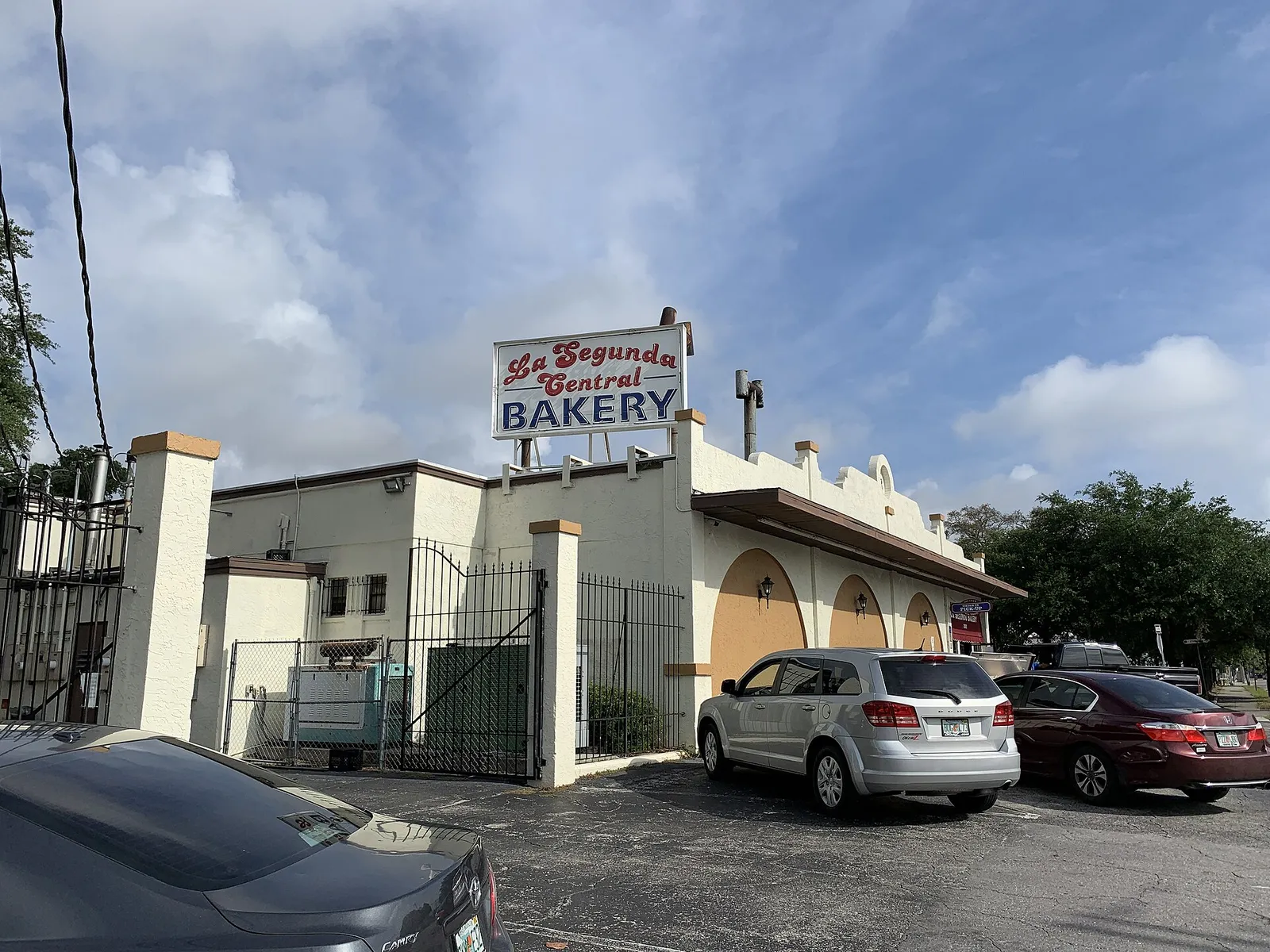The La Segunda Central Bakery building and sign on North 15th Street in Ybor City, Tampa.