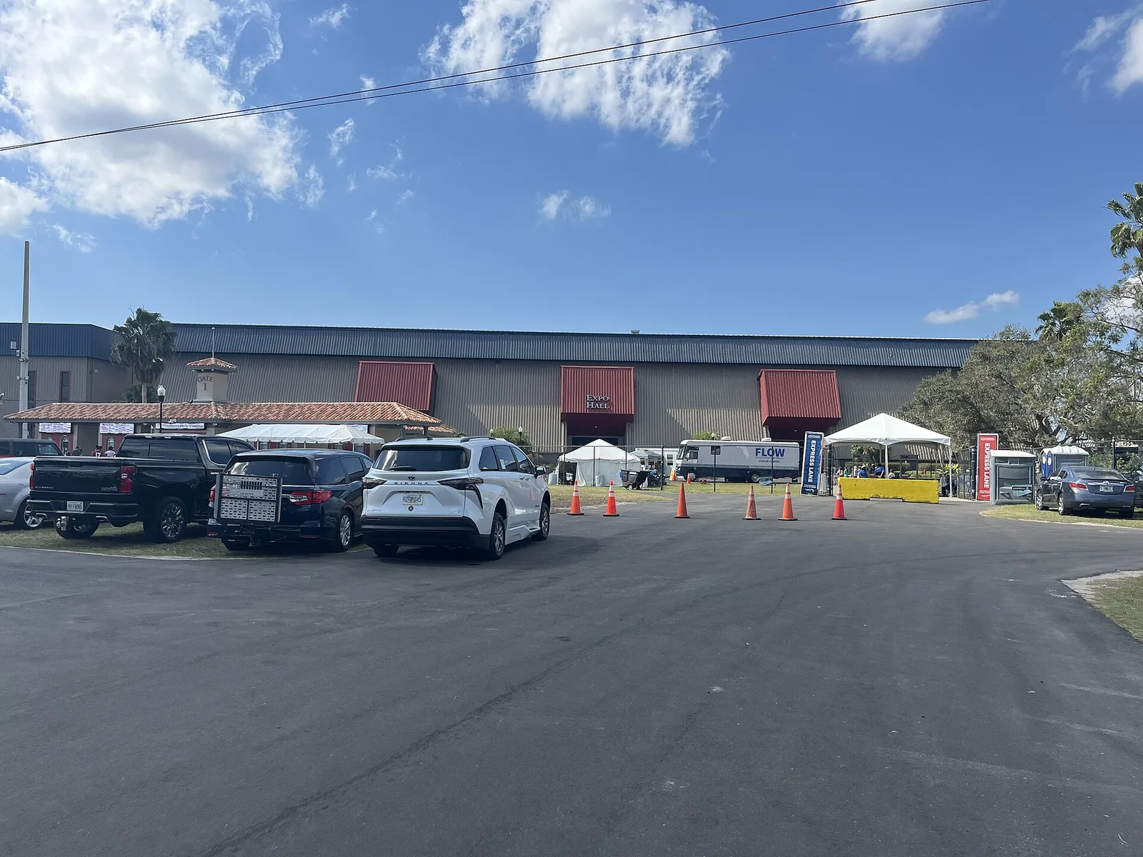 Inside the Expo Hall at the Florida State Fairgrounds during the fair