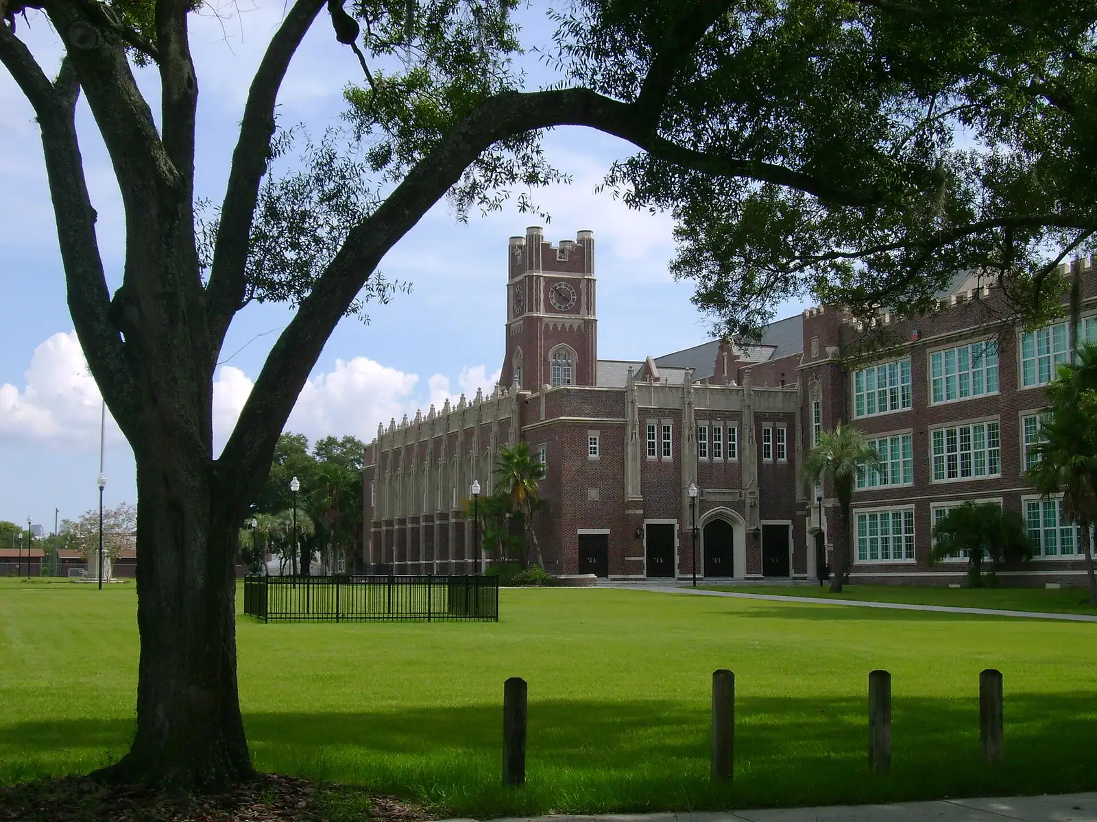 Hillsborough High School on North Central Avenue in Seminole Heights, Tampa.